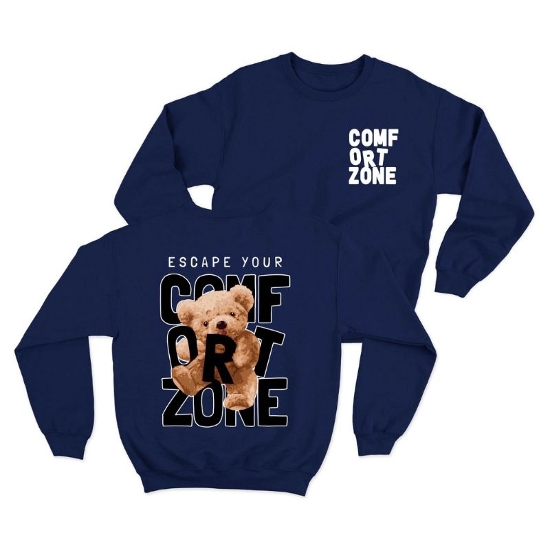 Sweater crewneck Comfort zone (pria &amp; wanita)