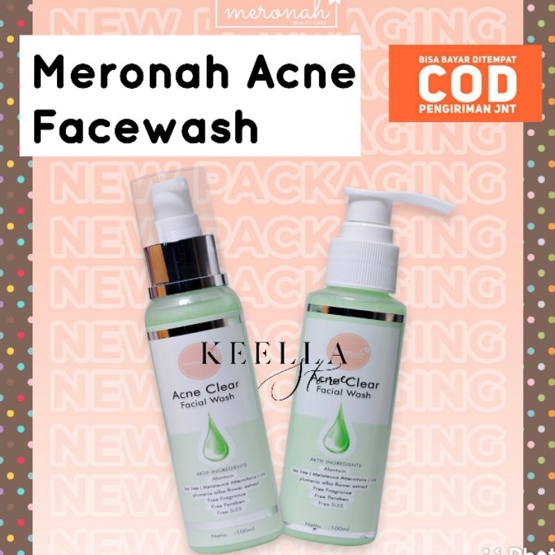 Acne Meronah Face wash facial sabun wajah facewash jerawat