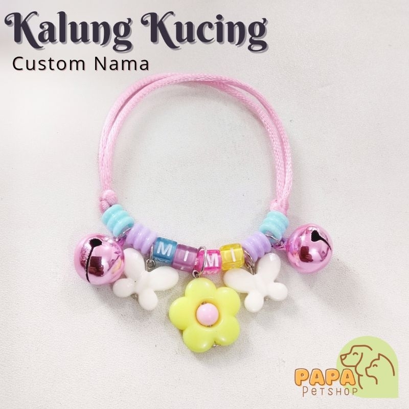 Kalung Kucing Hias Lonceng Imut Lucu Manik