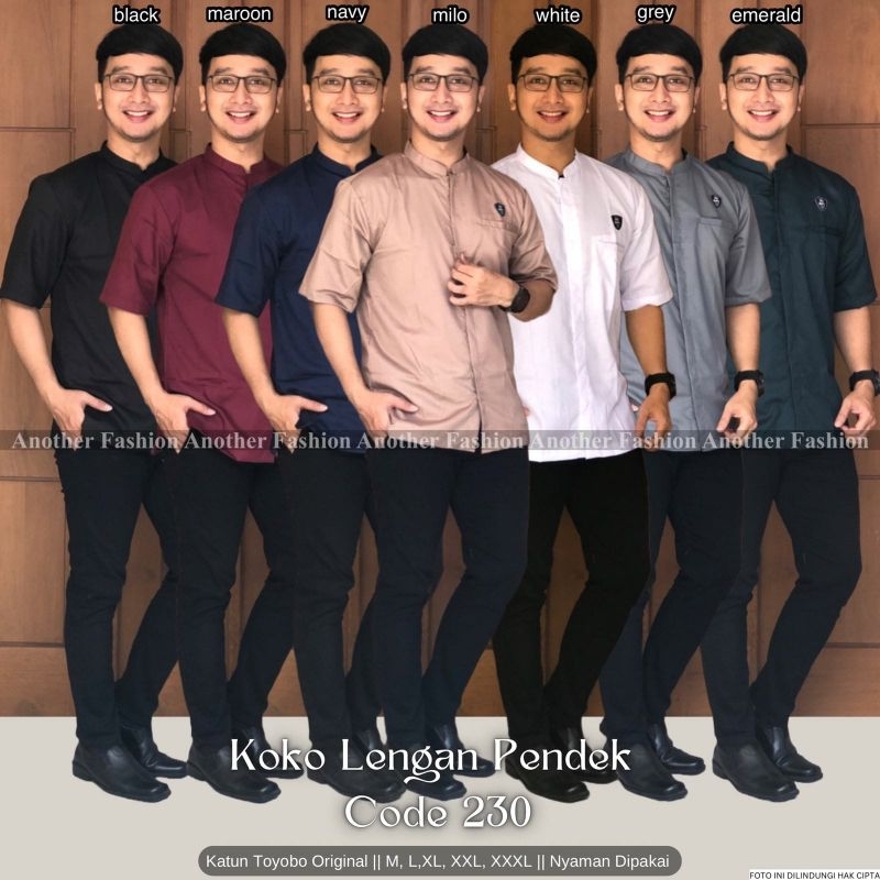 KOKO LENGAN PENDEK KODE 230 BY ANOTHER FASHION