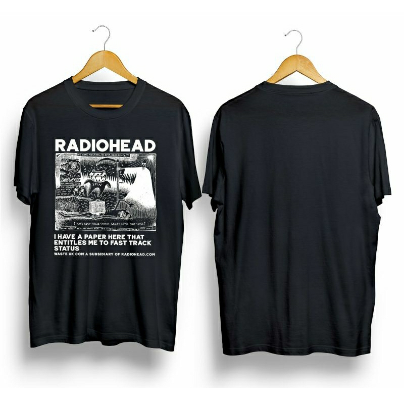 KAOS LENGAN PENDEK RADIOHEAD ORIGINAL DISTRO - KAOS MUSIK BAND LUAR DISTRO TERBARU