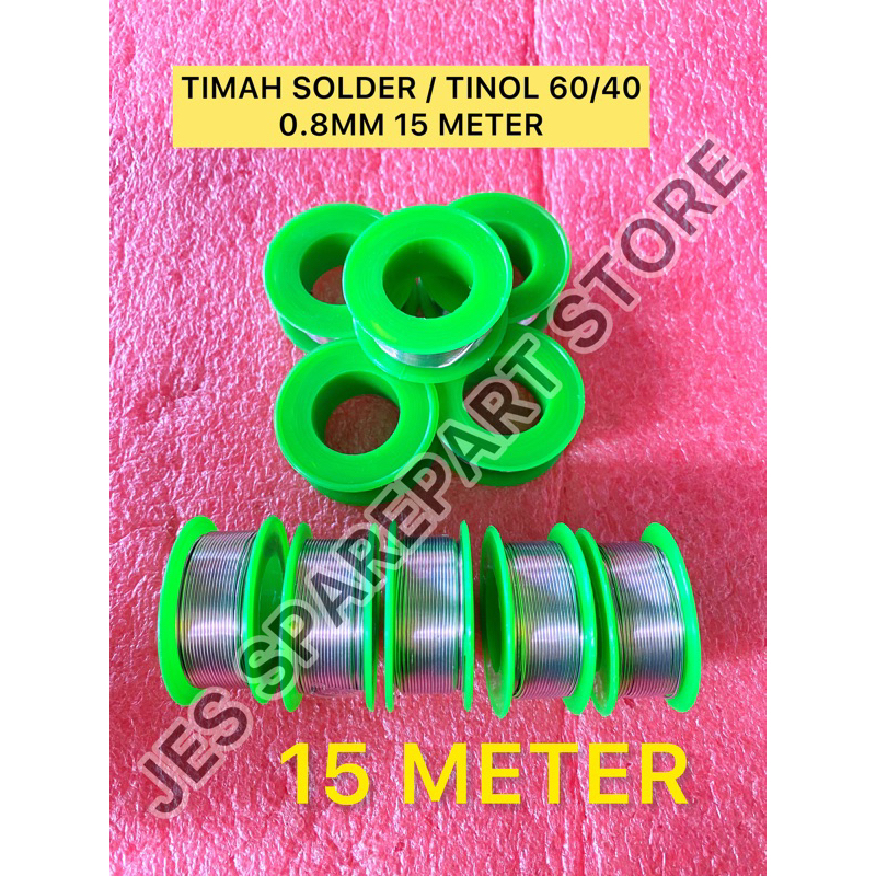 TIMAH SOLDER / TINOL 60/40 0.8MM 15 METER