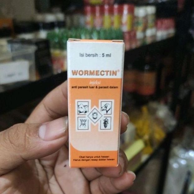 Wormectin Obat Jamur Kucing Anjing Ayam Gatal Gurem Korep Hewan Obat Parasit Luar dan Dalam