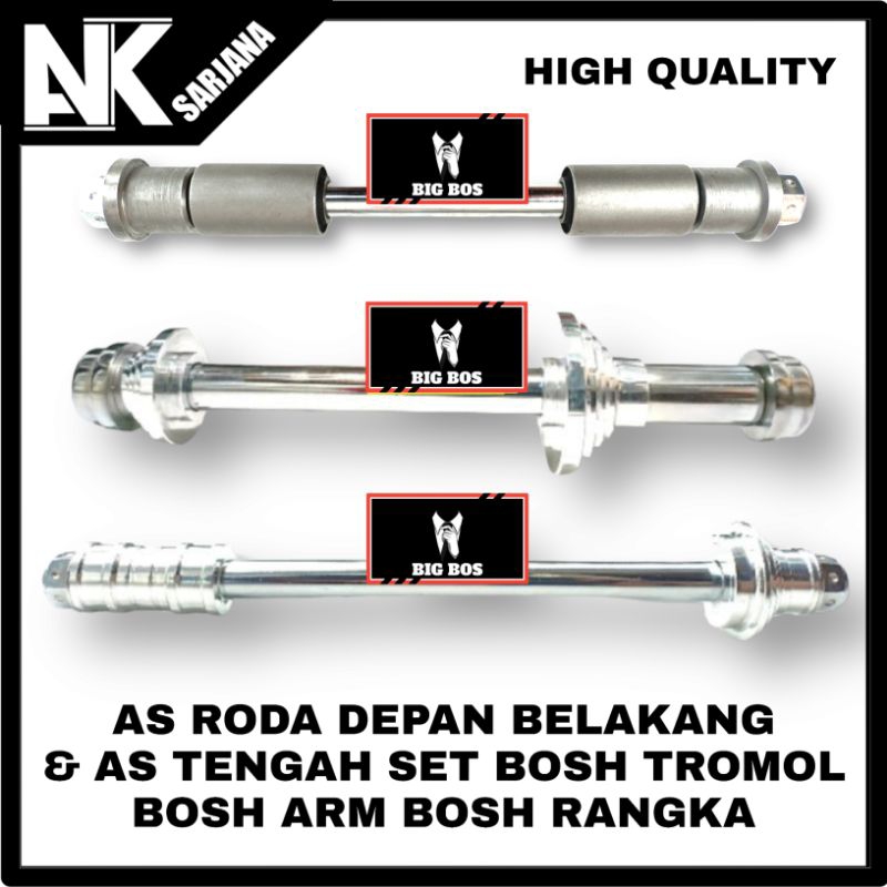 AS RODA DEPAN NINJA AS RODA BELAKANG SWING ARM KAZE SET AS TENGAH SWING ARM KAZE DAN BOSH RANGKA BOS