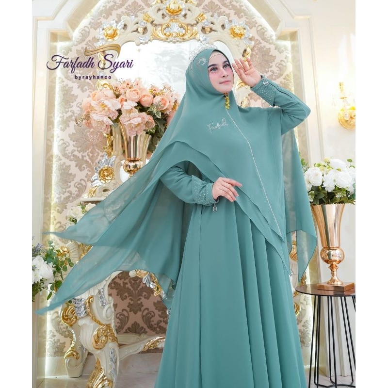 GAMIS SYARI SUPER PREMIUM / ALIKA BY FARFADH SYARI / GAMIS WANITA TERBARU / GAMIS SYARI SUPER MEWAH 