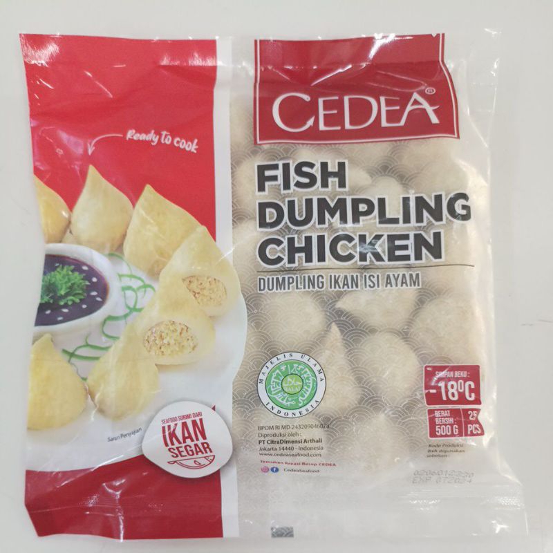 

CEDEA FISH DUMPLING CHICKEN 500GR
