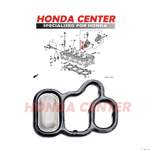 original honda,seal oring vtec bagian belakang honda jazz gd3 city gd8 crv rd gen2 crv re gen3 2400cc stream 2000cc accord cm5 odyssey rb1 civic fd 2000cc  2002 2003 2004 2005 2006 2007 2008 2009 2010 2011 2012