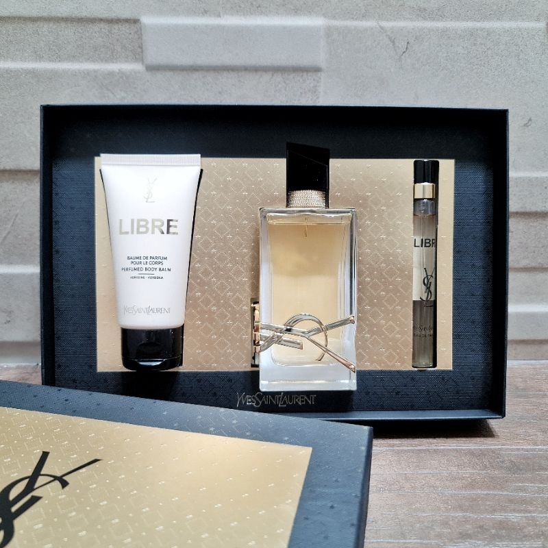 [ Get 3 pc + Box ] YSL Libre Eau De Parfum Set / GiftSet / Kado / Gift Box / Yves Saint Laurent