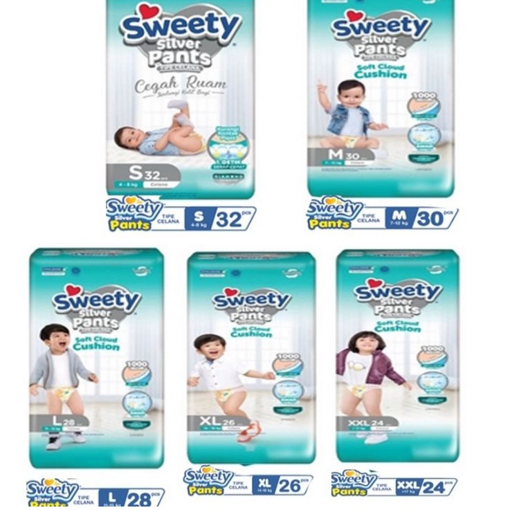 Sweety Silver Pants Jumbo Pack