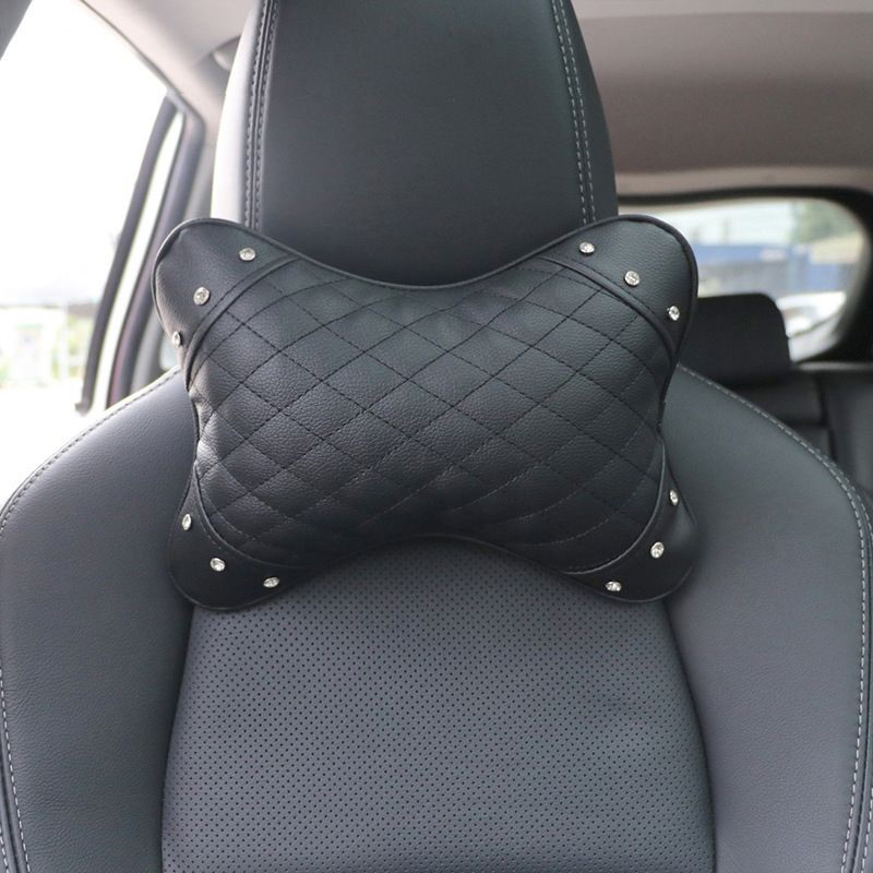 bantal leher mobil DAD hitam polos1 pcs