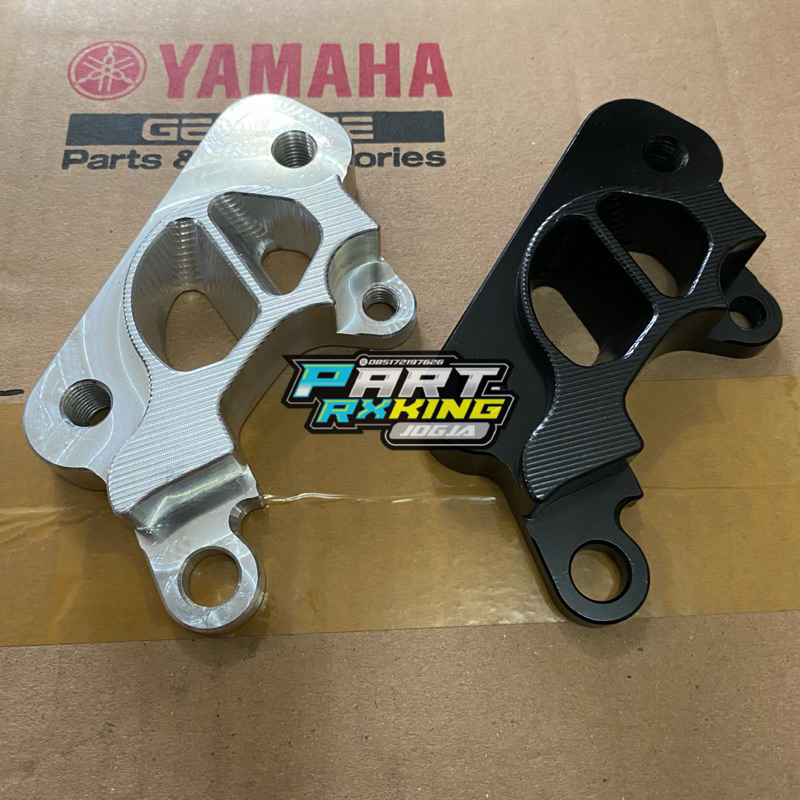breket kaliper nissin 2 piston pnp rxking dan fiz r CNC | Breket kaliper cnc nissin samurai 2 piston