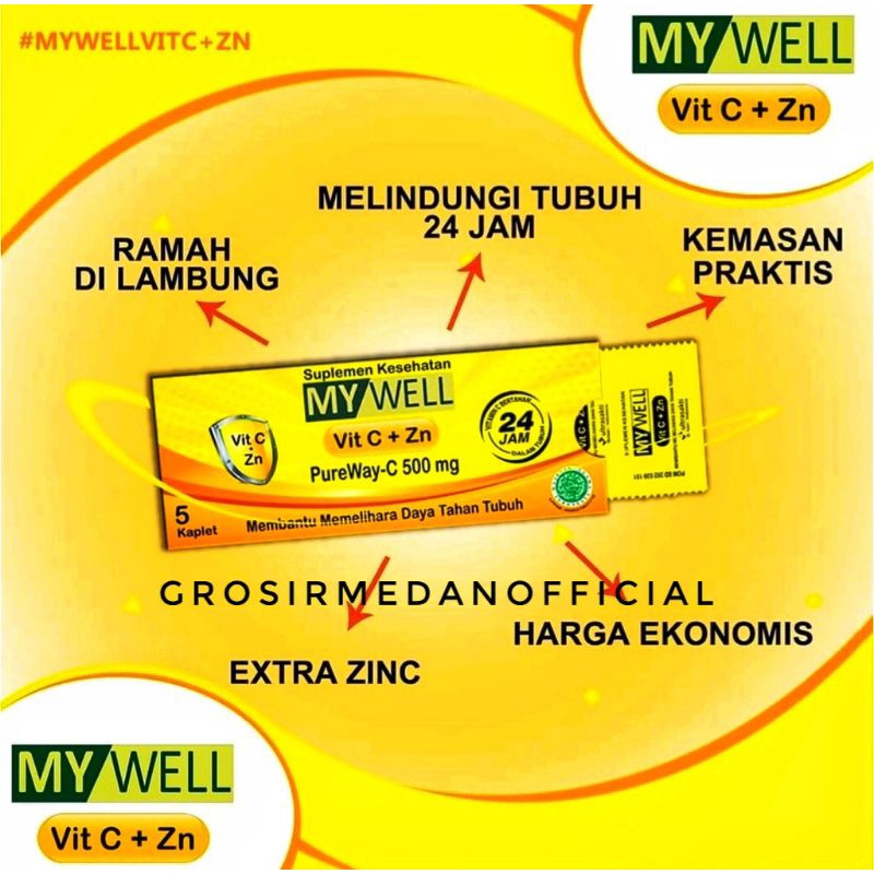 MY WELL VITAMIN C + ZINC - MY WELL VIT C DAN ZN