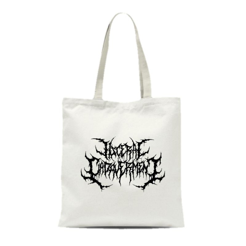 TOTE BAG KANVAS RESLETING PRIA WANITA / TOTEBAG TAS TERMURAH BAND VISCERAL CADAVERMENT /TOTE BAG TAS PRIA WANITA HITAM KANVAS TERMURAH