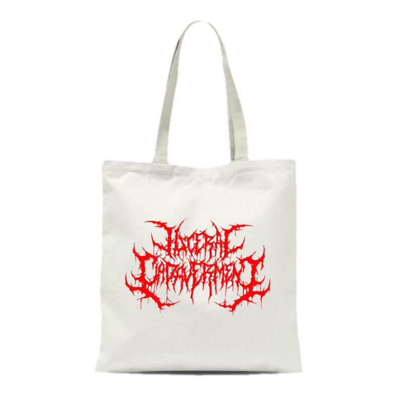 TOTE BAG KANVAS RESLETING PRIA WANITA / TOTEBAG TAS TERMURAH BAND VISCERAL CADAVERMENT /TOTE BAG TAS PRIA WANITA HITAM KANVAS TERMURAH