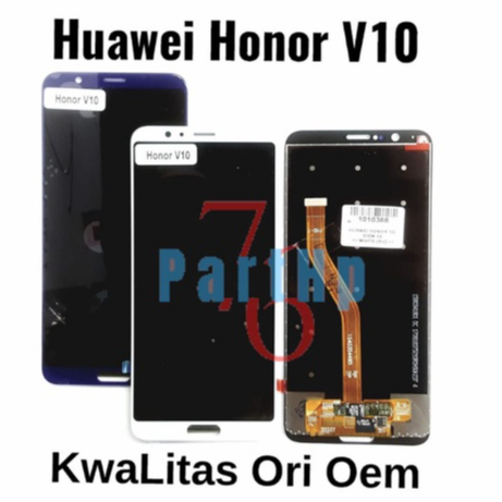 Lcd Touchscreen Fullset Kwalitas Ori oem Huawei Honor V10  - Hitam