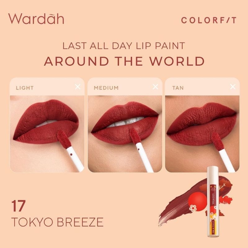 Wardah Colorfit Last All Day Lip Paint 4.2g (100% Original)