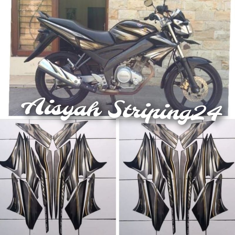 stiker/striping lis bodi motor vixion old 2012 hitam