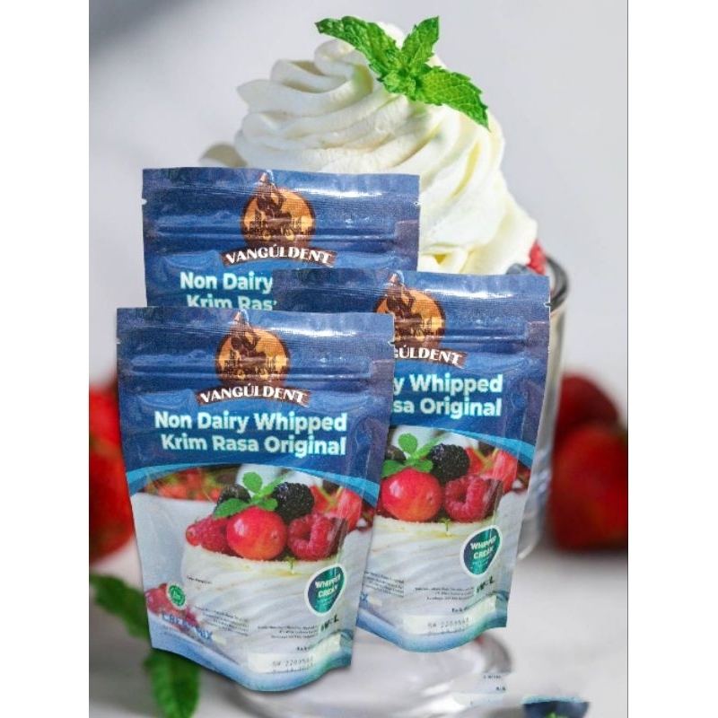 

whip cream VANGULDENTE rasa original/HAAN whippy cream 200gr