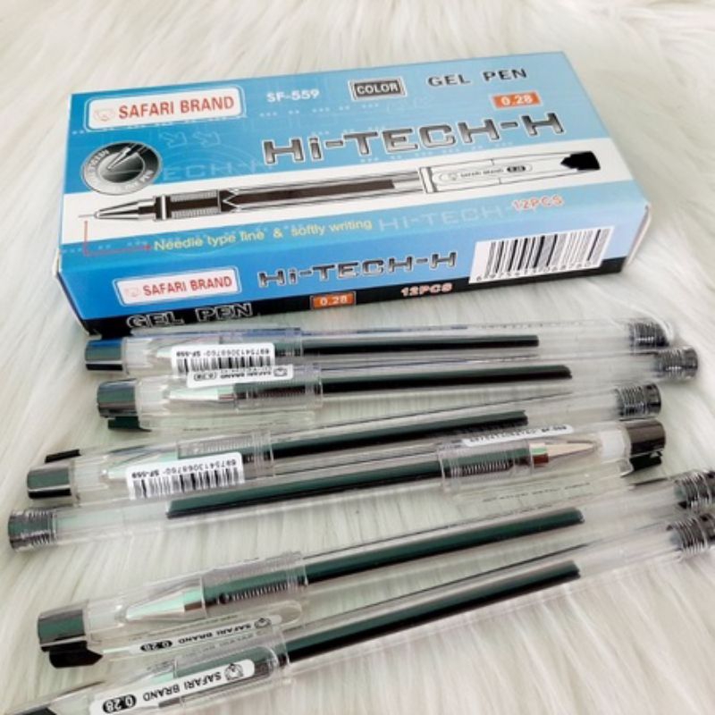 

0(1pack) Pulpen/Gel Pen Hi-Tech-H Hi-Tech Hitech Hi-Tec Hitec Murah Safari eds-on 0.28 mm