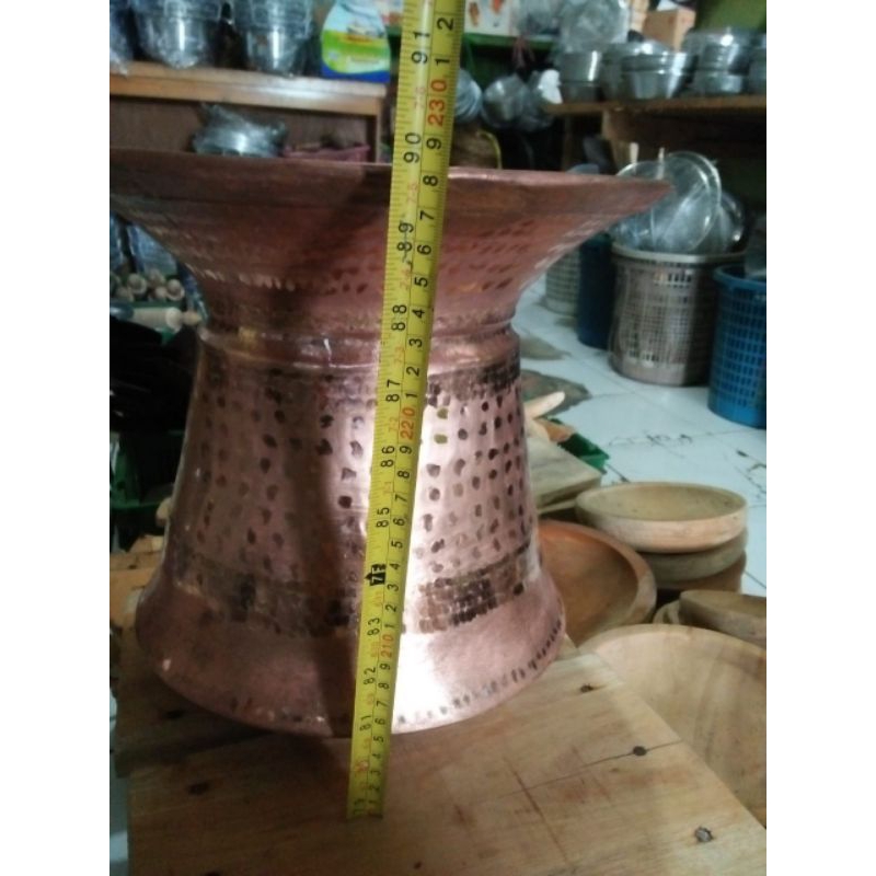 Seeng Tembaga dangdang tembaga fre kukusan bambu 30x28cm