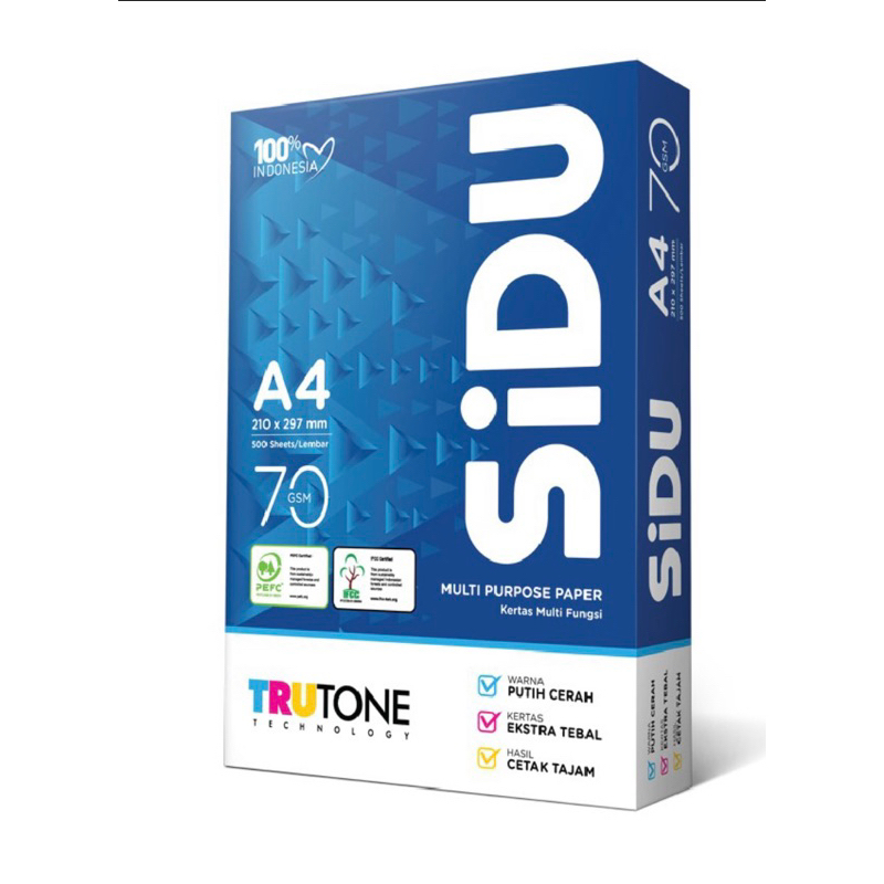 

Kertas HVS A4 70gsm SiDu