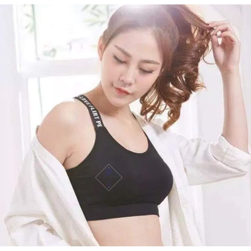 BH Sport Wanita Bra Push Up Gym Yoga Pakaian Olahraga Tanpa Kawat PS