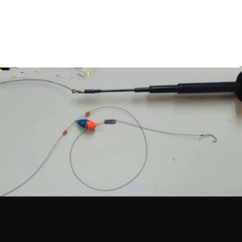 rangkaian pancing untuk ikan wader,sepat,nila, dll tanpa tegek line 1,5m - 10m