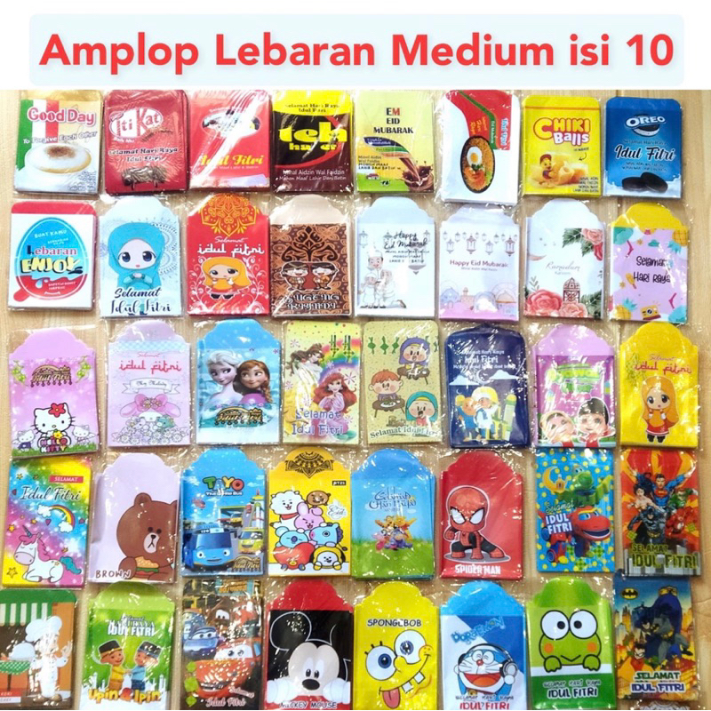 

Amplop Angpao Lebaran Idul Fitri 1 Pack isi 10 lembar idulfitri Ramadhan Masjid Anak