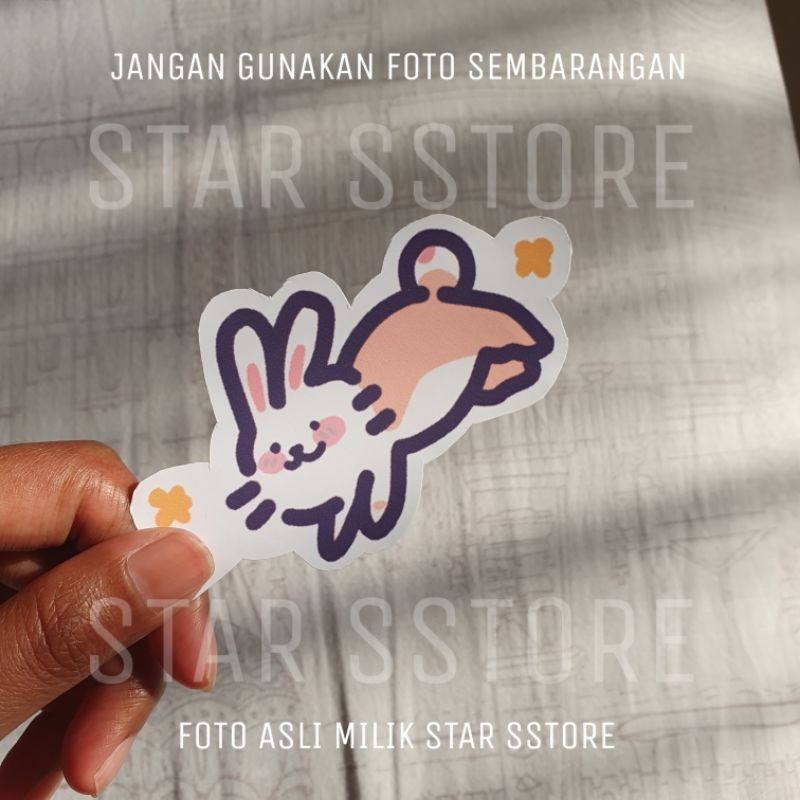 

Stiker Kelinci Lucu Cute Rabbit Sticker