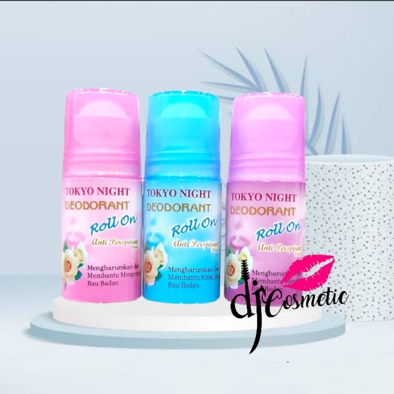 [50ml] Tokyo Night Deodorant Roll On | Membantu Mengurangi Bau Badan