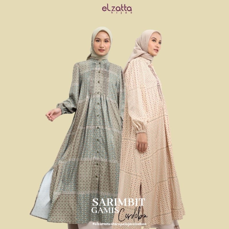 ELZATTA GAMIS SARIMBIT CORDOBA BAJU TERUSAN GAMIS DRESS BUSUI BAHAN RAYON GAMIS COUPLE SARIMBIT ELZA