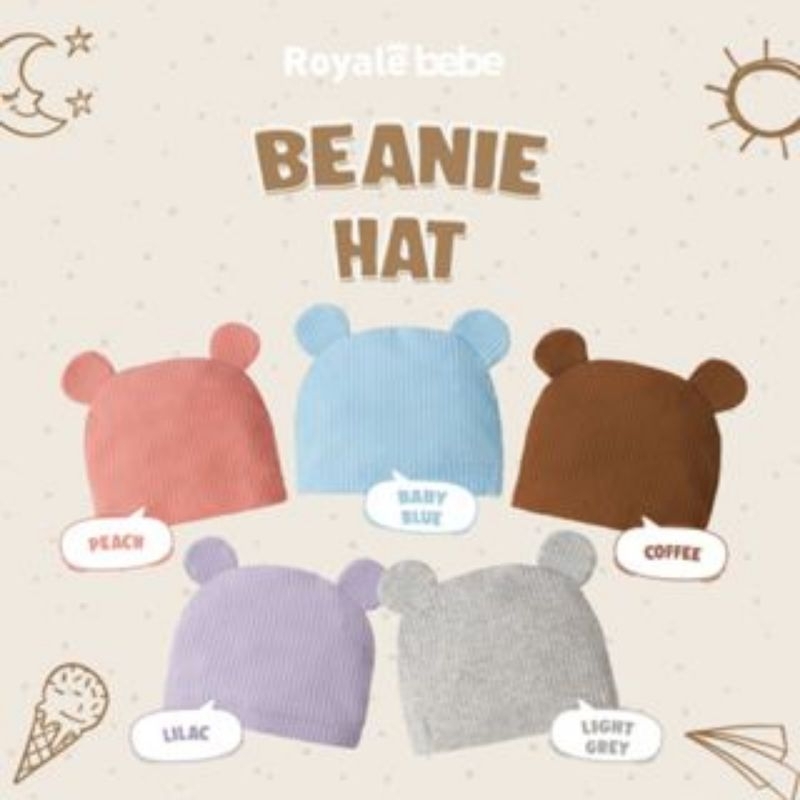 Royale Bebe Topi Beanie Hat / Topi Bayi / Kupluk Bayi