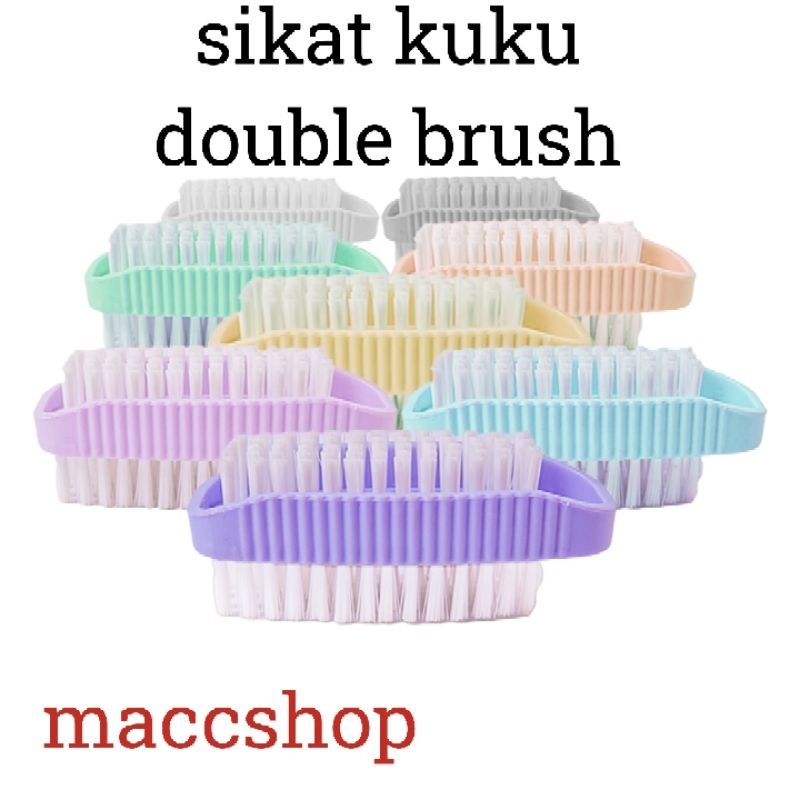 SIKAT KUKU DOUBLE NAIL BRUSH - PASTEL MACARON