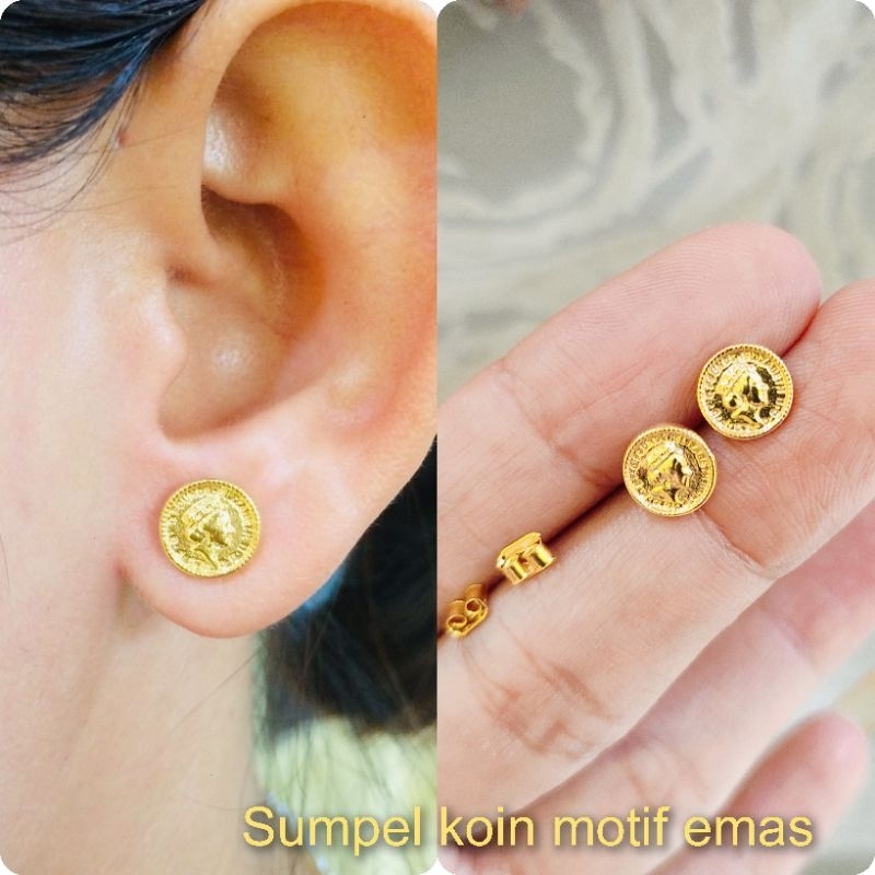 sumpel koin mini motif emas//best seller