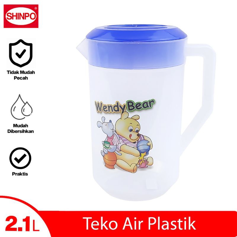 TEKO PLASTIK SHINPO 2,1 LITER / ESKAN PLASTIK / CERET PLASTIK /WATER JUG