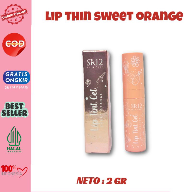 Jual NEW TER BEST SELLER!!LIP TINT GEL SWEET ORANGE SR12 LEMBUT DAN