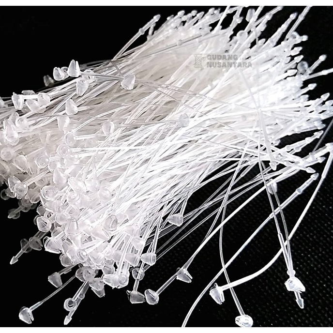 Loop pin / strimpin GBL / loopins / string hang tag ( isi 500 ) putih