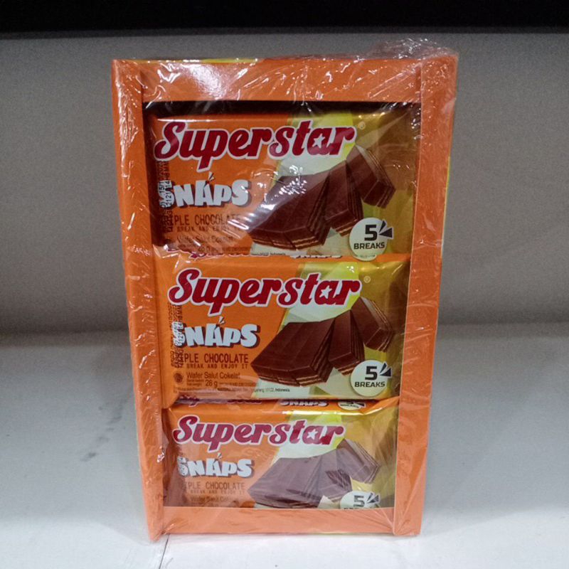 

SUPERSTAR SNAPS / WAFER COKELAT ISI 12PCS