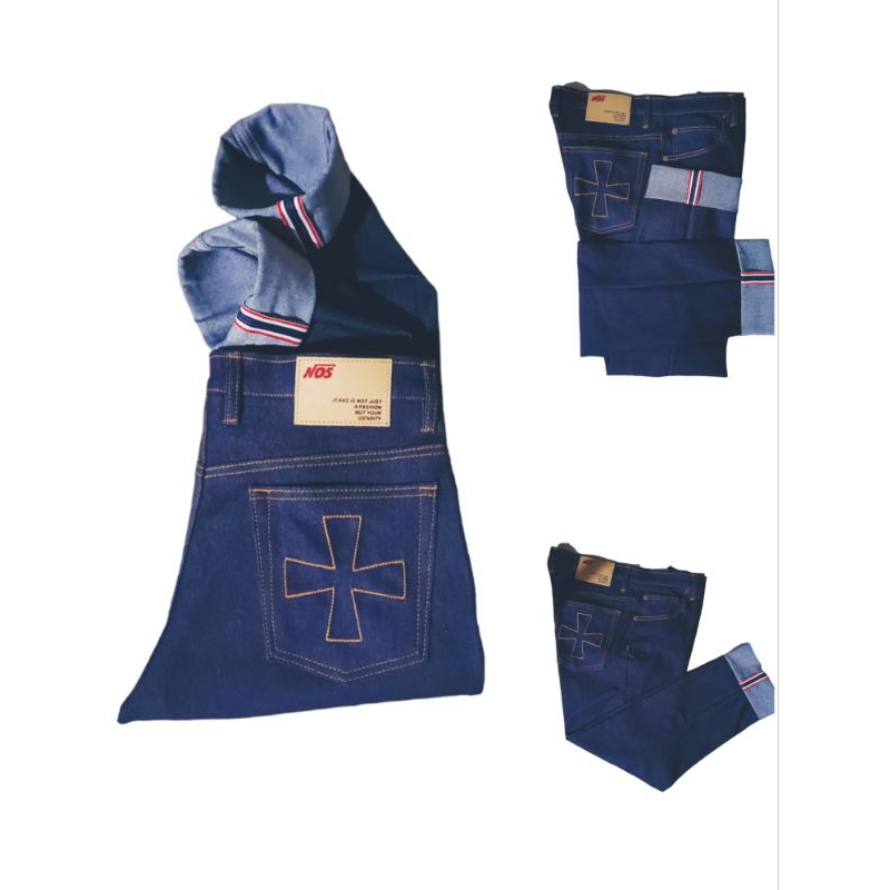 raw denim selvedge  blu indigo 14 oz ✅