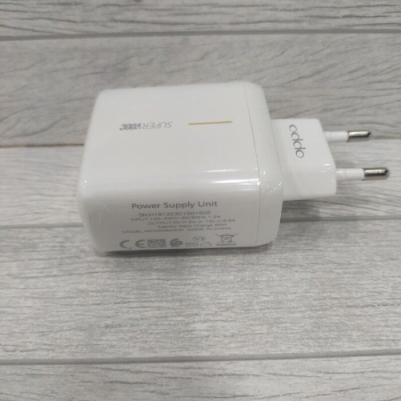 Adapter Charger Oppo Reno Ace 3 65w Batok Kepala Charger Casan Oppo