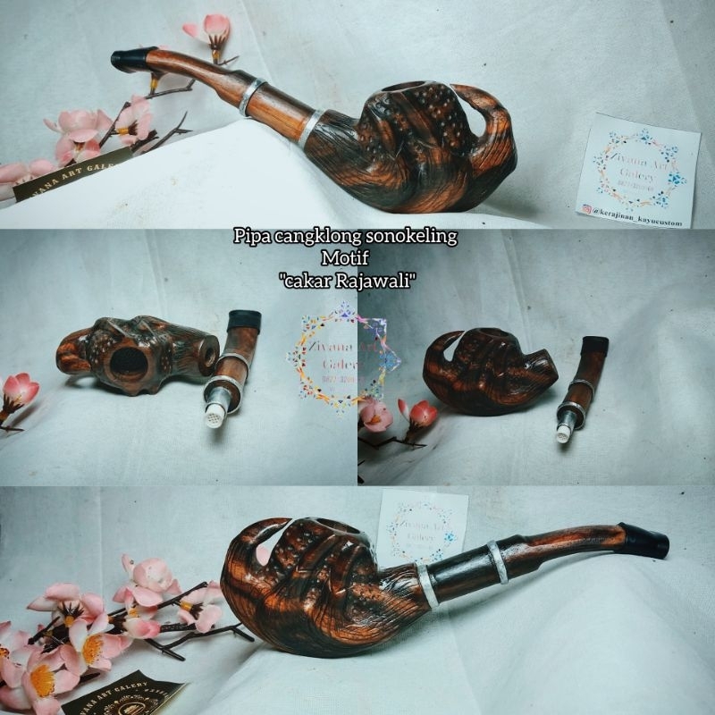 pipa cangklong motif cakar kayu sonokeling