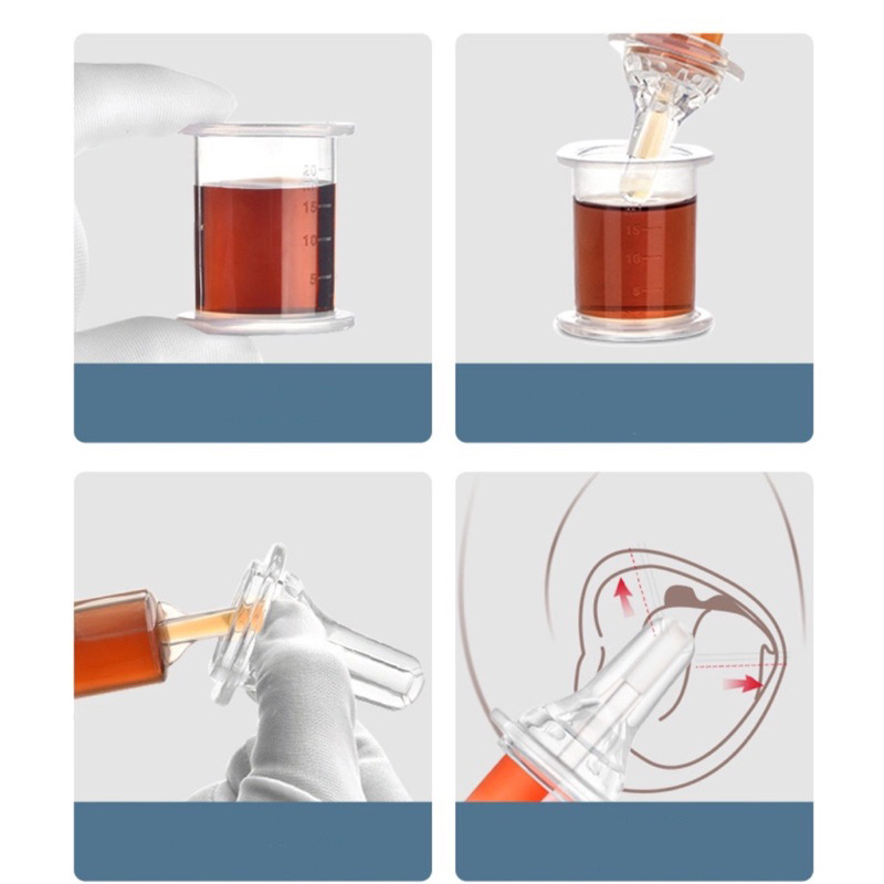 Kuru Medicine Feeder Pipet Minum Obat Bayi Dropper Sirup Anti Sedak Sedotan Minum Obat + BOX SIMPAN + Straw Pembersih