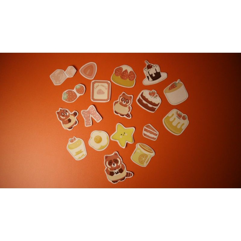 

Aesthetic Decorative Sticker Red Panda Set - 19 pcs