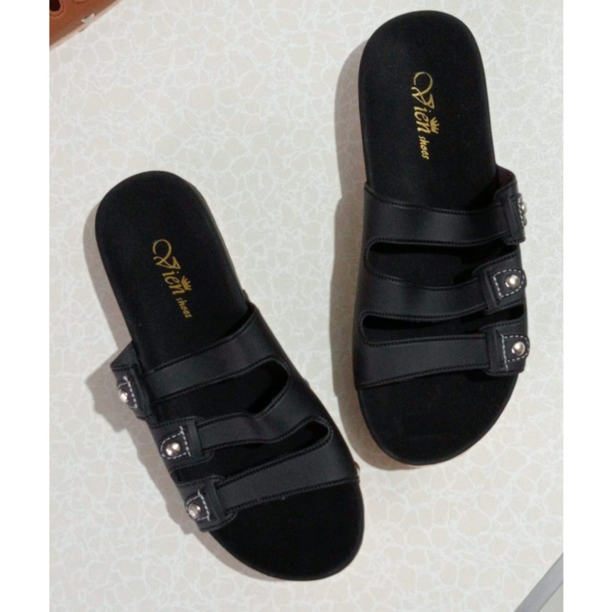 Sandal Birken Strap Tiga Cantik selop sol puyuh kekinia B-02 terlaris