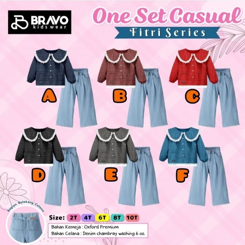 One Set Casual Fitri by Bravo Kids Wear