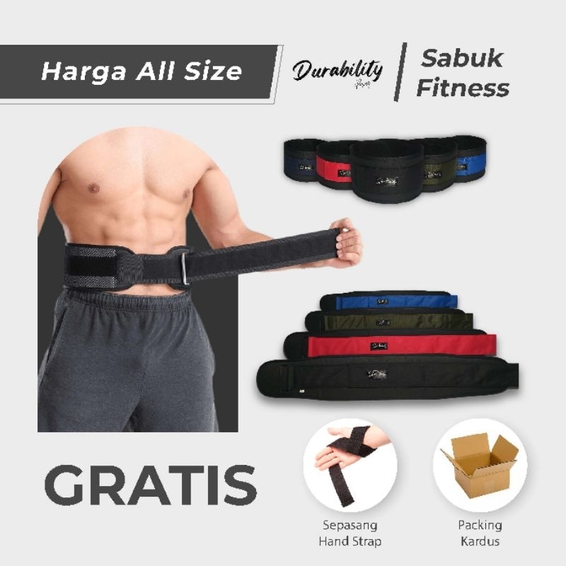 Premium Waist Support Belt - Sabuk Gym Fitness - Bodybuilding Korset Fitnes Angkat