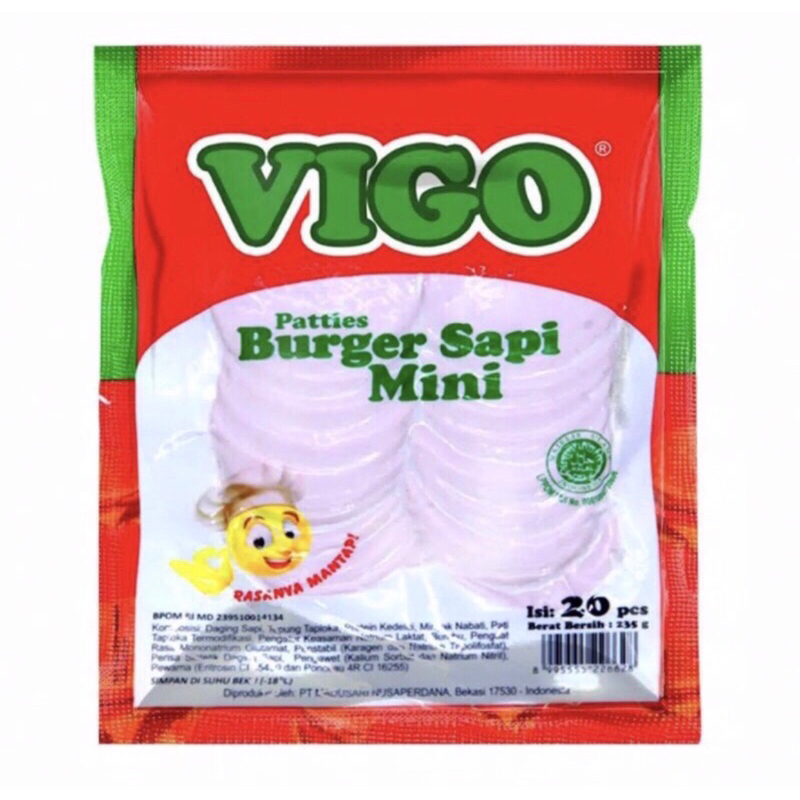 

VIGO BURGER MINI ISI 20 235 GR / ISIAN BURGER