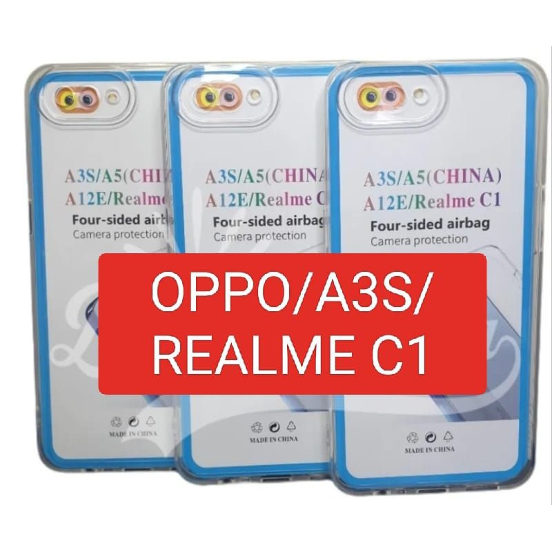 Softcase Silikon Transparan OPPO A3S Casing bening Clear transparan
