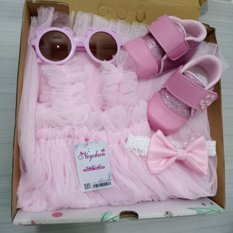 DISKON ANJLOK 70% dress bayi neychan gaun pesta anak balon