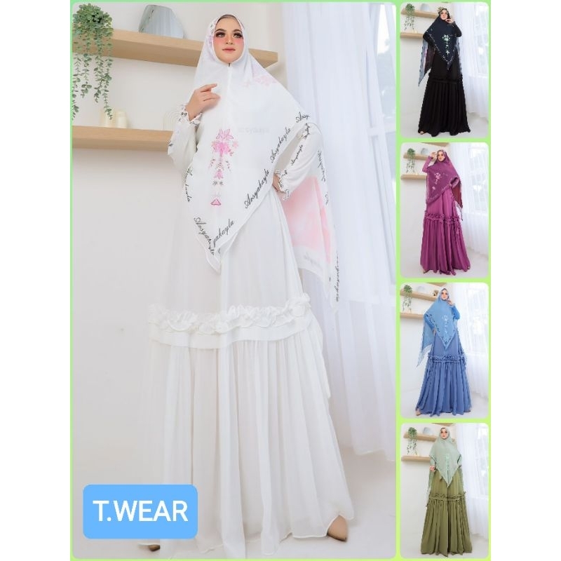 (s) KHANZA Syari. Gamis Syari Original By Arsya Kayla. [ T.Wear ]